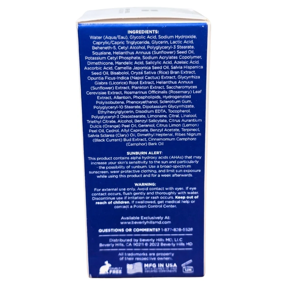 Beverly Hills MD Refine + Reveal Multi-Acid Mask 1.7 fl oz | Exfoliating NEW